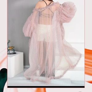 Pink Polka Dot Duster